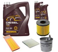 DENCKERMANN Controllo Set MANNOL Diesel TDI 5W-30 7L Per Fiat Panda 1.3 D