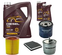 DENCKERMANN Controllo Set MANNOL Diesel TDI 5W-30 7L Per Fiat Punto 1.9 DS