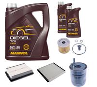 Denckermann Controllo Set mannol Diesel Tdi 5W-30 7L per Hyundai i30 Familiare