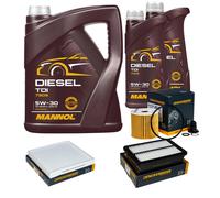 DENCKERMANN Controllo Set MANNOL Diesel TDI 5W-30 7L Per Hyundai Kona 1.6