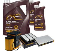 DENCKERMANN Controllo Set MANNOL Diesel TDI 5W-30 7L Per KIA Cee'D SW 2.0