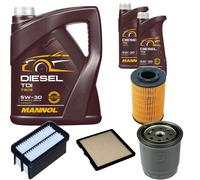 DENCKERMANN Controllo Set MANNOL Diesel TDI 5W-30 7L Per KIA Picanto 1.1