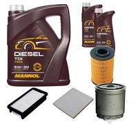 DENCKERMANN Controllo Set MANNOL Diesel TDI 5W-30 7L Per KIA Rio II 1.5 CRDi