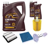 DENCKERMANN Controllo Set MANNOL Diesel TDI 5W-30 7L Per Lexus IS II 250
