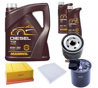 DENCKERMANN Controllo Set MANNOL Diesel TDI 5W-30 7L Per Mercedes A-Klasse