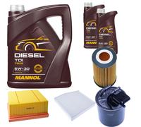 DENCKERMANN Controllo Set MANNOL Diesel TDI 5W-30 7L Per Mercedes B-Klasse