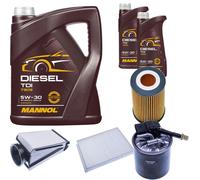 DENCKERMANN Controllo Set MANNOL Diesel TDI 5W-30 7L Per Mercedes C-Klasse