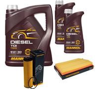 DENCKERMANN Controllo Set MANNOL Diesel TDI 5W-30 7L Per Mercedes E-Klasse