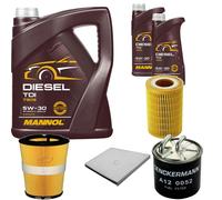 DENCKERMANN Controllo Set MANNOL Diesel TDI 5W-30 7L Per Mercedes E-Klasse