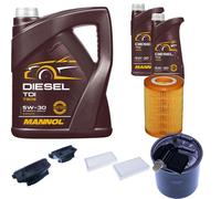 DENCKERMANN Controllo Set MANNOL Diesel TDI 5W-30 7L Per Mercedes M-Klasse
