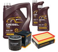 DENCKERMANN Controllo Set MANNOL Diesel TDI 5W-30 7L Per Nissan NP300 Navara