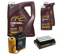 DENCKERMANN Controllo Set MANNOL Diesel TDI 5W-30 7L Per Nissan Qashqai II