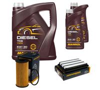 DENCKERMANN Controllo Set MANNOL Diesel TDI 5W-30 7L Per Nissan Qashqai II