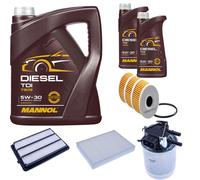 DENCKERMANN Controllo Set MANNOL Diesel TDI 5W-30 7L Per Nissan Qashqai II
