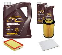 DENCKERMANN Controllo Set MANNOL Diesel TDI 5W-30 7L Per Opel Agila (A) 1.0