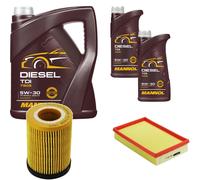 DENCKERMANN Controllo Set MANNOL Diesel TDI 5W-30 7L Per Opel Agila (A) 1.2