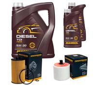 DENCKERMANN Controllo Set MANNOL Diesel TDI 5W-30 7L Per Opel Astra K 1.6