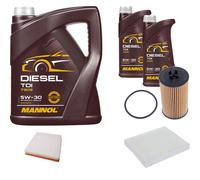 DENCKERMANN Controllo Set MANNOL Diesel TDI 5W-30 7L Per Opel Cascada 1.6