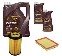 DENCKERMANN Controllo Set MANNOL Diesel TDI 5W-30 7L Per Opel Corsa C 1.2