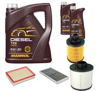 DENCKERMANN Controllo Set MANNOL Diesel TDI 5W-30 7L Per Opel Corsa C 1.3