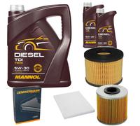 DENCKERMANN Controllo Set MANNOL Diesel TDI 5W-30 7L Per Opel Corsa D 1.7