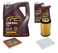 DENCKERMANN Controllo Set MANNOL Diesel TDI 5W-30 7L Per Opel Insignia A