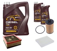 DENCKERMANN Controllo Set MANNOL Diesel TDI 5W-30 7L Per Opel Insignia A