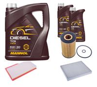 DENCKERMANN Controllo Set MANNOL Diesel TDI 5W-30 7L Per Opel Insignia B
