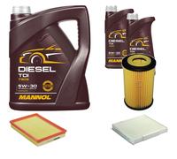 DENCKERMANN Controllo Set MANNOL Diesel TDI 5W-30 7L Per Opel Meriva