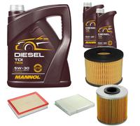 DENCKERMANN Controllo Set MANNOL Diesel TDI 5W-30 7L Per Opel Meriva