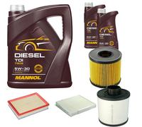 DENCKERMANN Controllo Set MANNOL Diesel TDI 5W-30 7L Per Opel Meriva