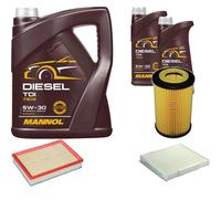 DENCKERMANN Controllo Set MANNOL Diesel TDI 5W-30 7L Per Opel Meriva