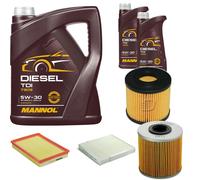 DENCKERMANN Controllo Set MANNOL Diesel TDI 5W-30 7L Per Opel Meriva