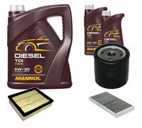DENCKERMANN Controllo Set MANNOL Diesel TDI 5W-30 7L Per Opel Vectra C