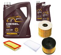 DENCKERMANN Controllo Set MANNOL Diesel TDI 5W-30 7L Per Peugeot 407 SW 2.0