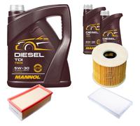 DENCKERMANN Controllo Set MANNOL Diesel TDI 5W-30 7L Per Peugeot 407 SW 2.0