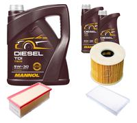 DENCKERMANN Controllo Set MANNOL Diesel TDI 5W-30 7L Per Peugeot 407 SW 2.2