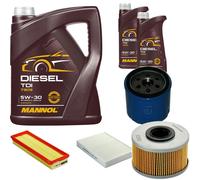 DENCKERMANN Controllo Set MANNOL Diesel TDI 5W-30 7L Per Renault Kangoo 1.9