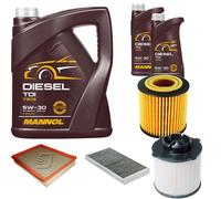 DENCKERMANN Controllo Set MANNOL Diesel TDI 5W-30 7L Per Saab 9-3 Cabriolet