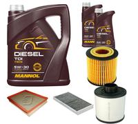 DENCKERMANN Controllo Set MANNOL Diesel TDI 5W-30 7L Per Saab 9-3 Kombi 1.9