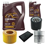 DENCKERMANN Controllo Set MANNOL Diesel TDI 5W-30 7L Per Saab 9-5 Kombi 2.0
