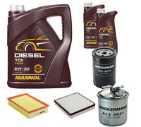 DENCKERMANN Controllo Set MANNOL Diesel TDI 5W-30 7L Per Seat Toledo I 1.9