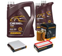 DENCKERMANN Controllo Set MANNOL Diesel TDI 5W-30 7L Per Smart Fortwo Coupe