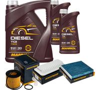 DENCKERMANN Controllo Set MANNOL Diesel TDI 5W-30 7L Per Toyota Yaris 1.3