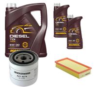 DENCKERMANN Controllo Set MANNOL Diesel TDI 5W-30 7L Per Volvo 440 K 1.9