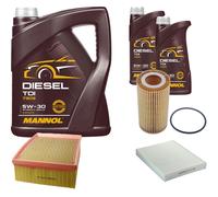 DENCKERMANN Controllo Set MANNOL Diesel TDI 5W-30 7L Per VW Amarok 3.0