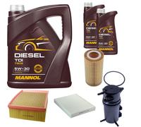 DENCKERMANN Controllo Set MANNOL Diesel TDI 5W-30 7L Per VW Amarok 3.0