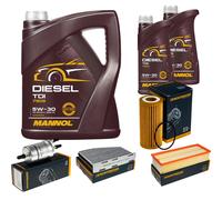 DENCKERMANN Controllo Set MANNOL Diesel TDI 5W-30 7L Per VW Beetle Cabriolet