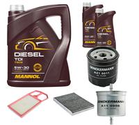 DENCKERMANN Controllo Set MANNOL Diesel TDI 5W-30 7L Per VW Golf IV 1.4 16V