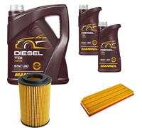 DENCKERMANN Controllo Set MANNOL Diesel TDI 5W-30 7L Per VW Golf VI 2.0 GTI